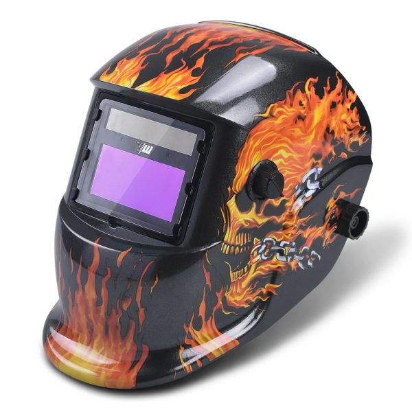 cagoule automatique de soudure masque de soudure ecran masque soudure design flamme masque à cristaux liquides (1)